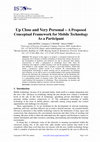 Research paper thumbnail of Up Close and Very Personal - A Proposed Conceptual Framework for Mobile Technology As a Participant