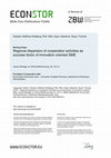 Research paper thumbnail of Regional dispersion of cooperation activities as success factor of innovation oriented SME