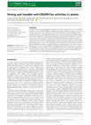 Research paper thumbnail of Strong and tunable anti‐CRISPR/Cas activities in plants