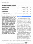 Research paper thumbnail of Saccadic latency in amblyopia