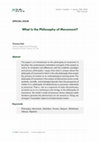 Research paper thumbnail of What Is the Philosophy of Movement?