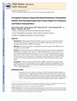 Research paper thumbnail of In-hospital testing for sleep-disordered breathing in hospitalized patients with decompensated heart failure: report of prevalence and patient characteristics