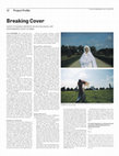 Research paper thumbnail of Breaking Cover - Cathy Fitzgerald reports on an ecological art performance programme and event at IMMA -the Irish Museum of Modern Art