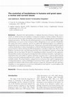 Research paper thumbnail of The evolution of handedness in humans and great apes: a review and current issues