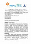 Research paper thumbnail of Formação De Professores Nos Ciclos Formativos Em Ensino De Química: Perspectivas e Caminhos a Serem Percorridos