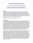 Research paper thumbnail of PLEs from virtual ethnography of Web 2.0