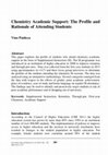 Research paper thumbnail of Chemistry Academic Support : The Profile and Rationale of Attending Students