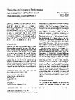 Research paper thumbnail of Marketing and company performance: an examination of medium sized manufacturing firms in Britain