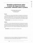 Research paper thumbnail of Questões preliminares sobre o ensino de língua de sinais a ouvintes: reflexões sobre a prática