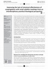 Research paper thumbnail of Improving the lack of missional effectiveness of congregations with small satellite meetings from an interdisciplinary practical theological perspective