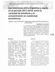 Research paper thumbnail of Las relaciones entre Argentina y Japón en el período 2011-2018: entre la variedad de temáticas y la concentración en cuestiones económicas