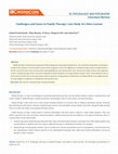 Research paper thumbnail of Challenges and Issues in Family Therapy: Case Study of a Slow Learner