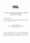 Research paper thumbnail of Microscopic simulation of the stock market: the effect of microscopic diversity