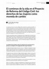 Research paper thumbnail of El comienzo de la vida en el Proyecto de Reforma del Código Civil: los derechos de las mujeres como moneda de cambio