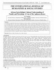 Research paper thumbnail of African Socio-religio Cultural Understanding of Family and Parenting: A Case of the Agikuyu, Kenya