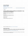 Research paper thumbnail of Continuous wildlife monitoring using blimps as an aerial platform: a case study observing marine megafauna