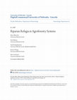 Research paper thumbnail of Riparian Refugia in Agroforestry Systems