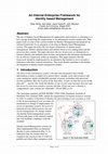 Research paper thumbnail of An internal enterprise framework for identity based management