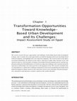 Research paper thumbnail of Transformation Opportunities Toward Knowledge-Based Urban Development and Its Challenges