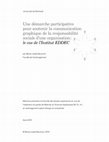 Research paper thumbnail of Une démarche participative pour soutenir la communication graphique de la responsabilité sociale d’une organisation : le cas de l’Institut EDDEC