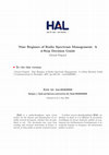 Research paper thumbnail of Nine Regimes of Radio Spectrum Management: A 4-Step Decision Guide