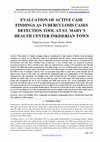 Research paper thumbnail of Evaluation of Active Case Findings as Tuberculosis Cases Detection Tool at St. Mary’s Health Center Inkiserian Town