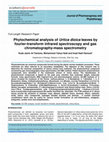 Research paper thumbnail of Phytochemical analysis of Urtica dioica leaves by fourier-transform infrared spectroscopy and gas chromatography-mass spectrometry