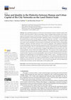 Research paper thumbnail of Value and Quality in the Dialectics between Human and Urban Capital of the City Networks on the Land District Scale