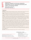 Research paper thumbnail of Exercise Therapy in the Non-Operative Treatment of Full-Thickness Rotator Cuff Tears: A Systematic Review