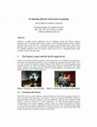 Research paper thumbnail of Evaluating affective interaction in gaming