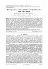 Research paper thumbnail of Rheological Characteristics of Stabilized Dredged Materials at High Water Contents