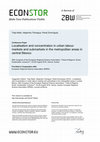 Research paper thumbnail of A spatial analysis of urban labour markets and submarkets in the metropolitan area of Mexico City