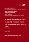 Research paper thumbnail of Oil Price Uncertainty and Conflicts: Evidence from the Middle East and North Africa