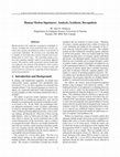 Research paper thumbnail of Human Motion Signatures: Analysis, Synthesis, Recognition