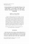 Research paper thumbnail of Commercialization and Automobile Racing in the United States: A Case Study of the Rise of the National Association for Stock Car Auto Racing (NASCAR)