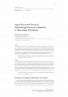 Research paper thumbnail of Hyper-Document Structure: Maintaining Discourse Coherence in Non-Linear Documents