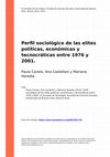 Research paper thumbnail of Perfil sociológico de las elites políticas, económicas y tecnocráticas entre 1976 y 2001