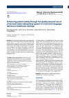 Research paper thumbnail of Enhancing patient safety through the quality assured use of a low-tech video interpreting system to overcome language barriers in healthcare settings