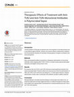 Research paper thumbnail of RESEARCH ARTICLE Therapeutic Effects of Treatment with Anti- TLR2 and Anti-TLR4 Monoclonal Antibodies