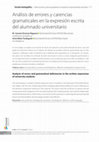 Research paper thumbnail of M.C. Encinas Reguero, I. Balza Tardaguila, "Análisis de errores y carencias gramaticales en la expresión escrita del alumnado universitario", Lenguaje y Textos 54, 2021, 43-54.