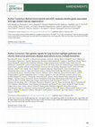 Research paper thumbnail of Author Correction: New genetic signals for lung function highlight pathways and chronic obstructive pulmonary disease associations across multiple ancestries