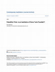 Research paper thumbnail of Paleolithic Flints: Is an Aesthetics of Stone Tools Possible?