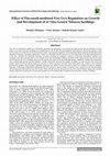 Research paper thumbnail of Effect of Flavonoid-mediated Free IAA Regulation on Growth and Development of in Vitro-Grown Tobacoo Seedlings