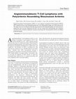 Research paper thumbnail of Angioimmunoblastic T-Cell Lymphoma with Polyarthritis Resembling Rheumatoid Arthritis