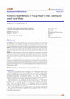 Research paper thumbnail of Promoting Health Behavior in Young People in India: Learning for use of Social Media