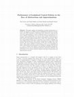 Research paper thumbnail of Performance of lookahead control policies in the face of abstractions and approximations