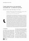 Research paper thumbnail of Complex habitat patterns create unpredictable nest predation risk – an artificial nest experiment