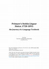 Research paper thumbnail of Prémare's Notitia Linguae Sinicae, 1728-1893: the Journey of a Language Textbook