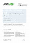 Research paper thumbnail of Economic Inequality and Health: Looking Beyond Aggregate Indicators