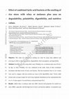 Research paper thumbnail of Effect of combined lactic acid bacteria at the ensiling of rice straw with whey or molasses plus urea on degradability, palatability, digestibility, and nutritive values